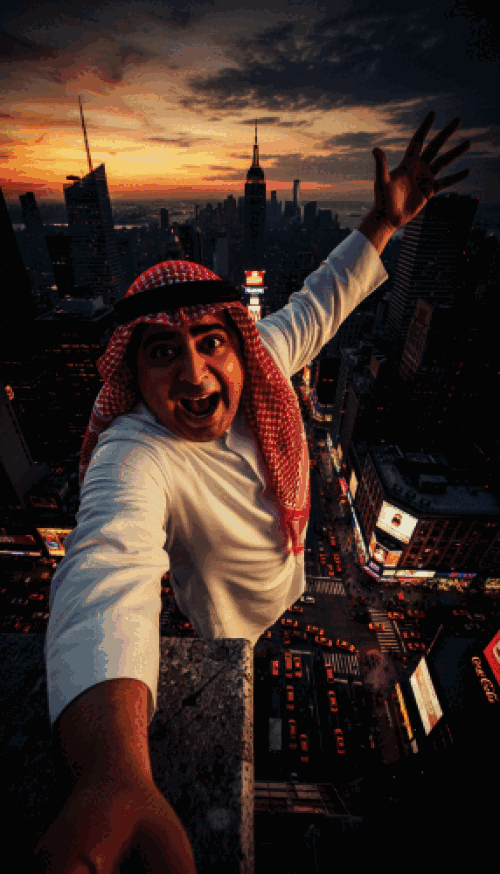 آویزان از آسمان‌خراش، غروب در نیویورک