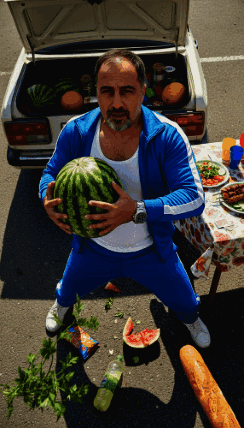 پیک‌نیک تابستانی، هندوانه، لحظه‌ای شاد و پرتحرک